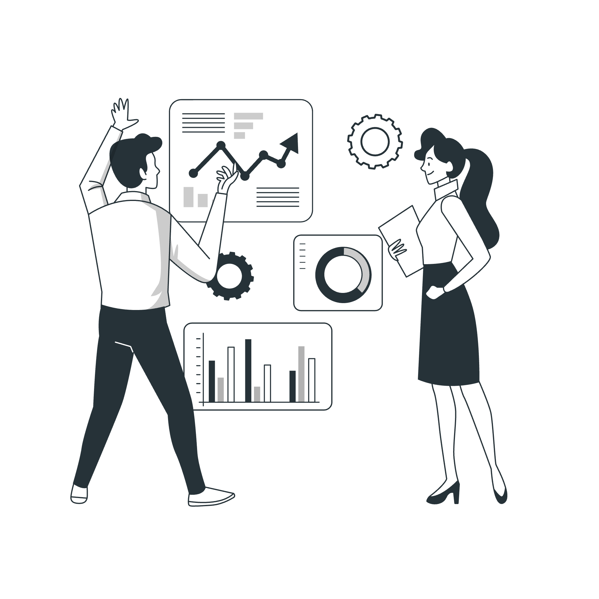 Illustration de croissance d'entreprise
